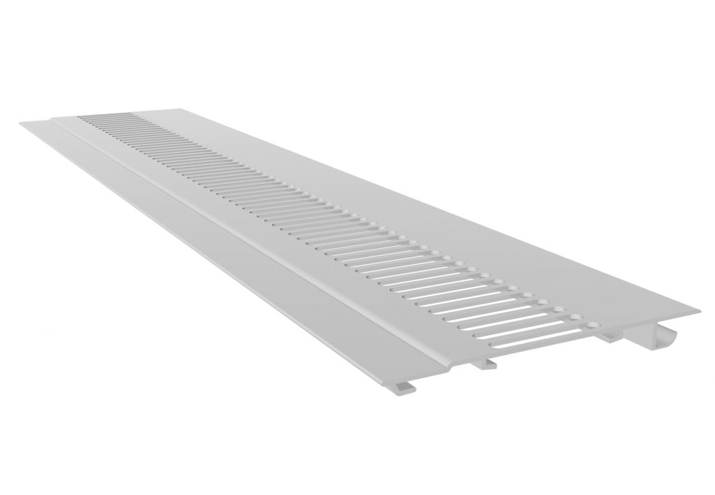 100mm Hollow Soffit White Vented Diamond Shield Windows