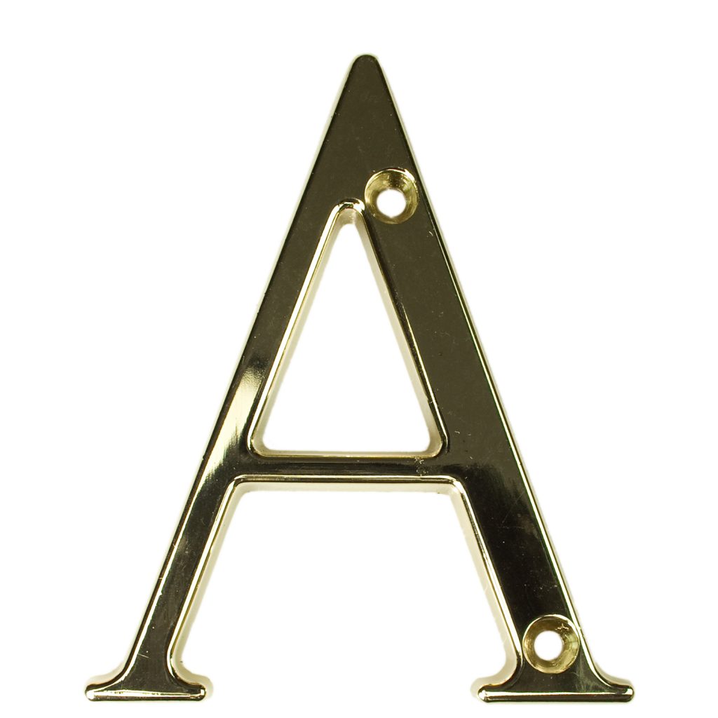 Gold Letter A | Diamond Shield Windows